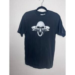 Adidas Men's Short Sleeve Skull Sneaker Print Black T-Shirt Size Small